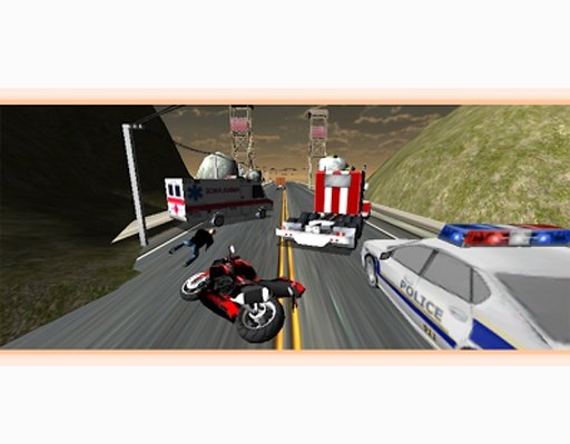 Turbo Moto Racing Traffic 3D截图1