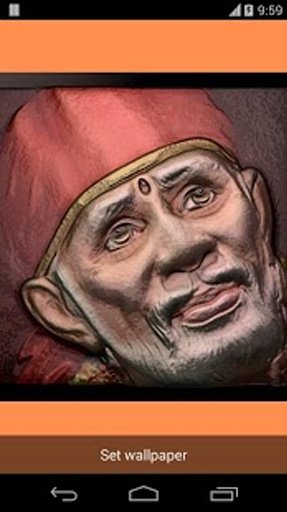 Sai Baba Ji Emboss Effect Live Wallpaper.截图1