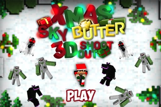 X-mas Sky Butter 3D Shootout截图1