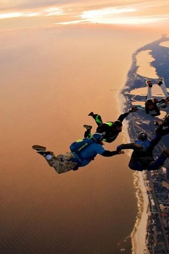 Sky Diving HD Live Wallpaper截图3