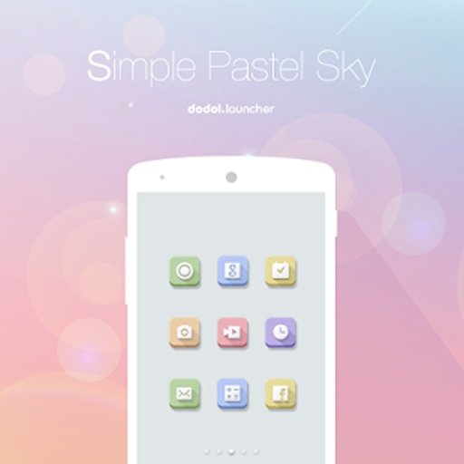 Simple Pastel Sky Dodol Theme截图2