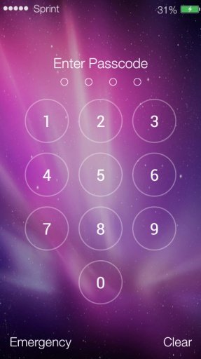 iOS 7 Galaxy Space Lockscreen截图10