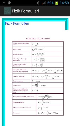 Fizik Form&uuml;lleri截图3