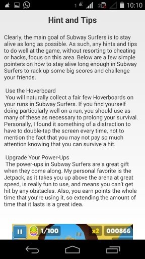 urGuide 4 Subway Surf截图3