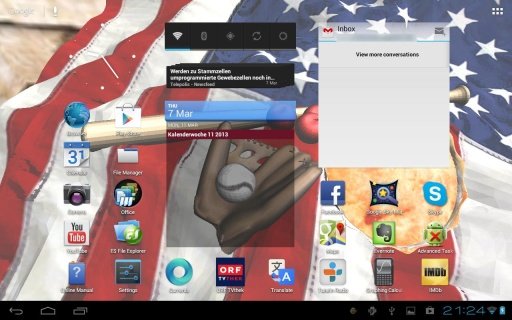 American Flag Apple Pie 3D LWP截图2