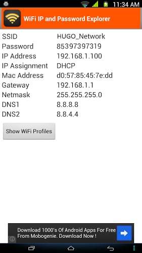 Display WiFi IP and Password截图2