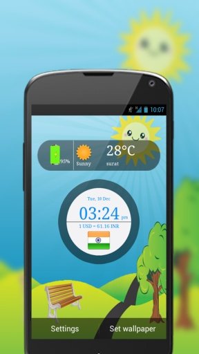 Weather Clock Live Wallpaper截图3