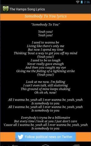 The Vamps Song Lyrics截图3