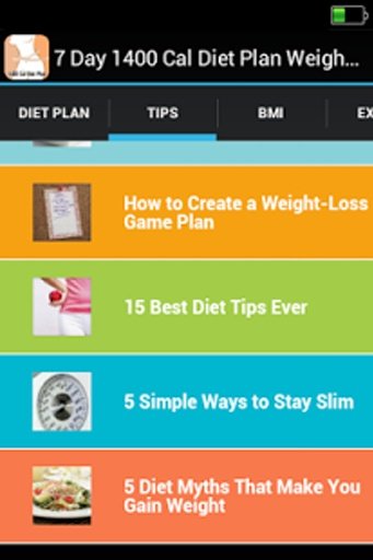 7 Day 1400 Cal Diet Plan Weight Loss截图5