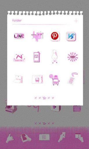 Pink Monami Dodol Theme截图4