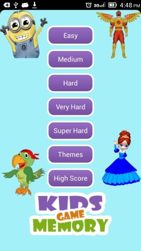 Memory Game for Kids: Cartoons截图1