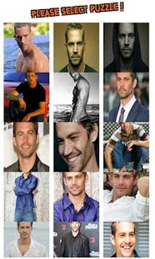 Paul Walker Puzzle Games截图4