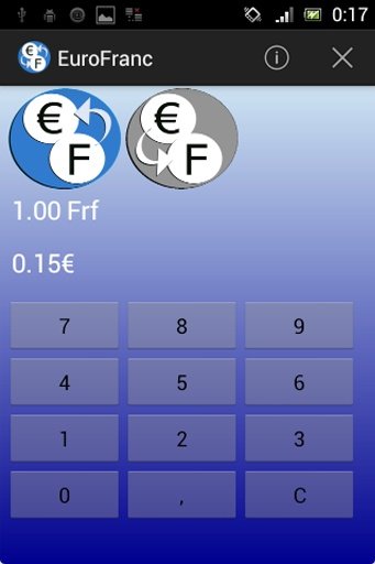 French Franc Euro converter截图1