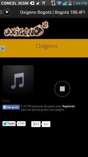 Oxigeno 100.4 colombia截图3