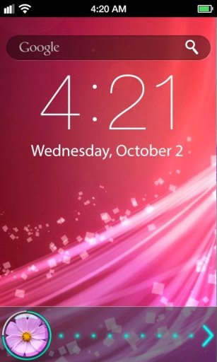 Flower Lock Screen Wallpaper截图4