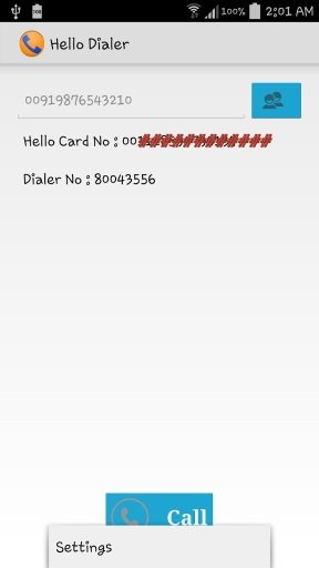 Hello Card Dialer截图2