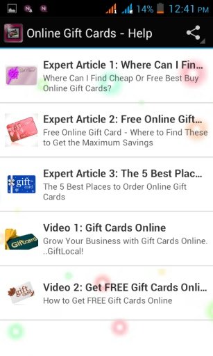 Online Gift Cards - Help截图5