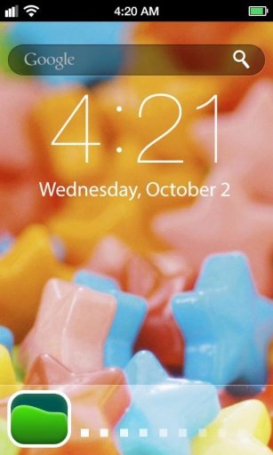 Candy Lock Screen Wallpaper截图2