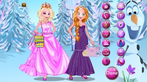 Elsa With Anna Dressup截图1