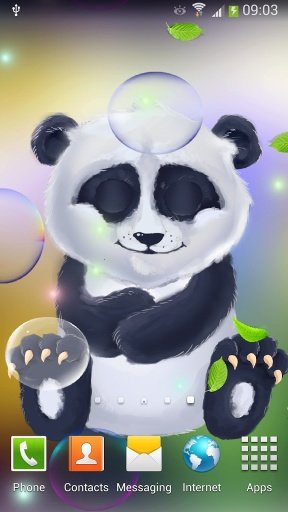 Sleepy Panda Live Wallpaper截图1