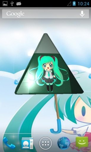 Chibi Miku 3D Live Wallpaper截图2