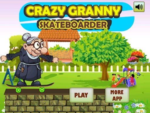 Crazy Angry Granny Skateb Run截图1