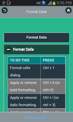 Excel Shortcut截图4