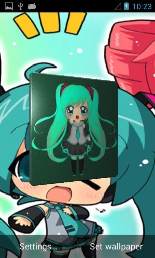 Chibi Miku 3D Live Wallpaper截图1