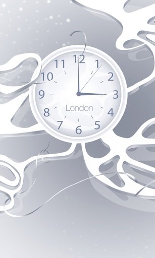 White clock live wallpaper HD截图3