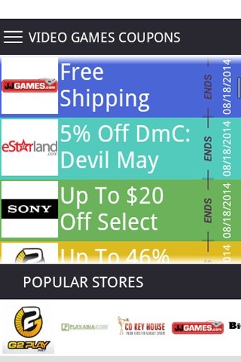 Video Game Deals and Coupons截图4