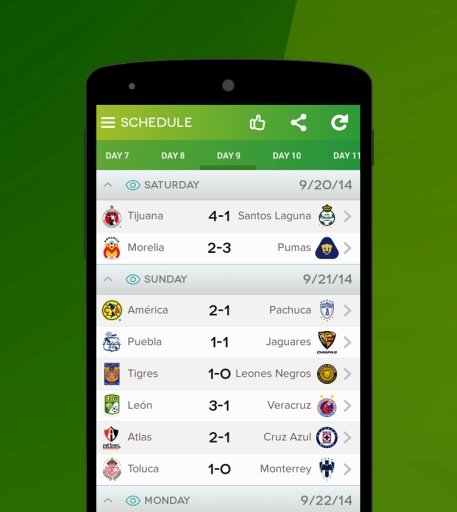 Liga MX Live Score截图4