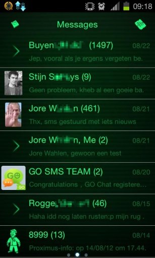 Fallout Theme addon Go SMS Pro截图6