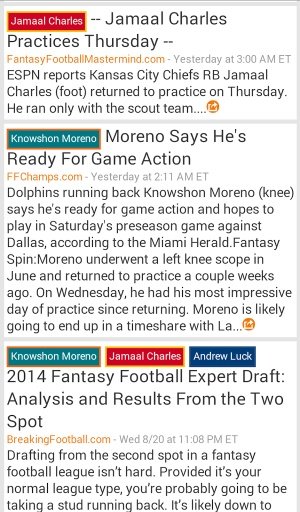 Fantasy Football News Now截图5