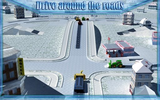 Snow Blower Truck Simulator 3D截图4