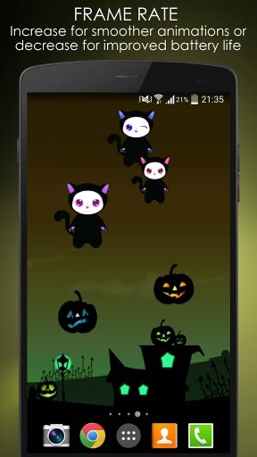 Lily Kitty Halloween Live WP截图4