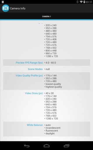 Camera Info截图3