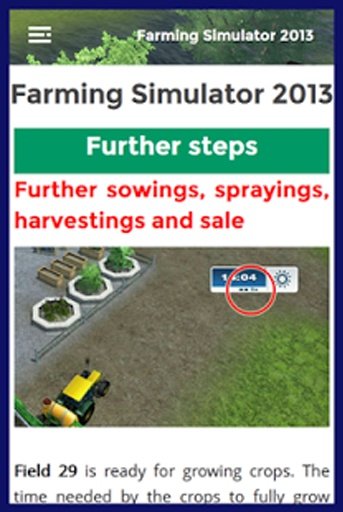 Guide Farming Simulator 2013截图2