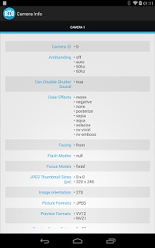 Camera Info截图7