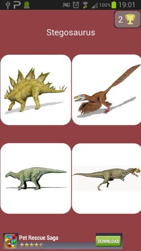 Dinosaur Quiz game free截图5