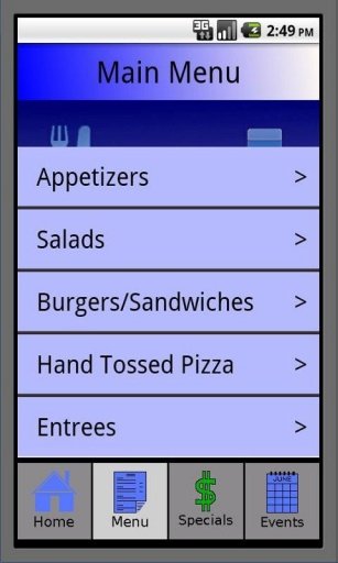 Restaurant Application Demo截图3