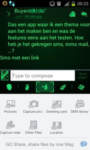 Fallout Theme addon Go SMS Pro截图5