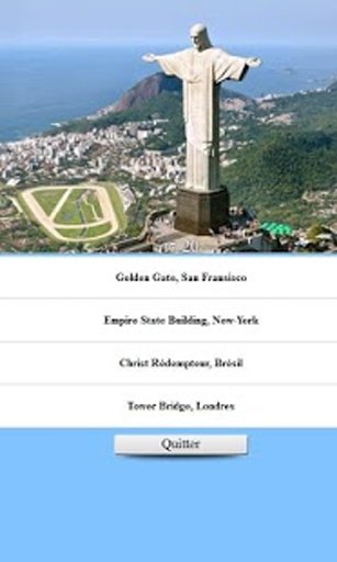 Quiz Monuments c&eacute;l&egrave;bres截图1