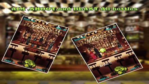 Bar fight Bottle shoot 3d game截图4