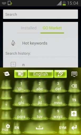 Keyboard for Android Green截图4