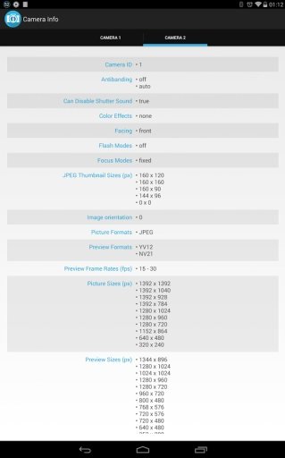 Camera Info截图1