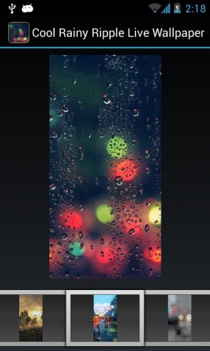 Cool Rainy Day Ripple LWP截图5