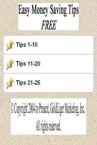 Easy Money Saving Tips截图3