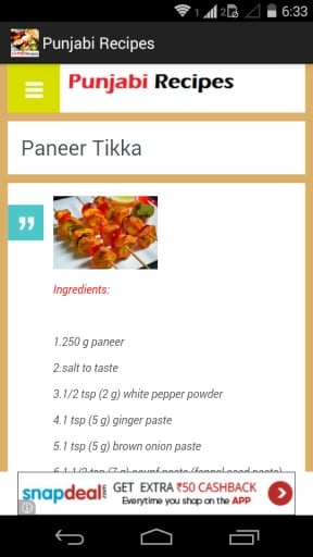 Punjabi Recipes截图2