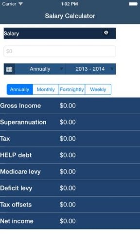 Australian Salary Calculator截图1