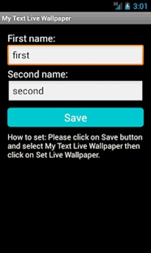 My Text Live Wallpaper截图5